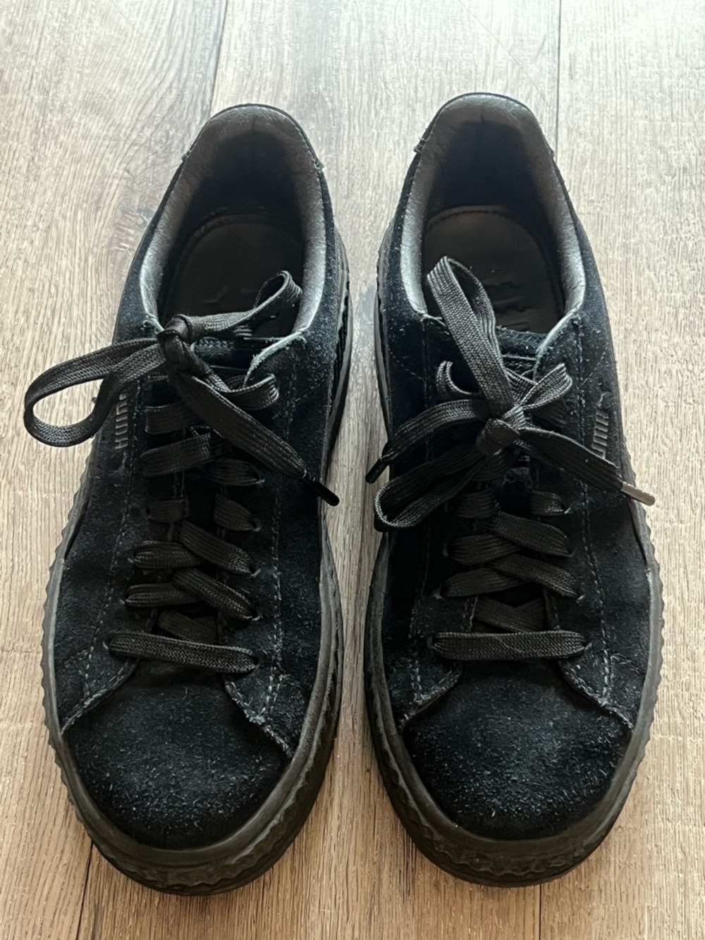 Puma x Fenty cleated creepers in black suede